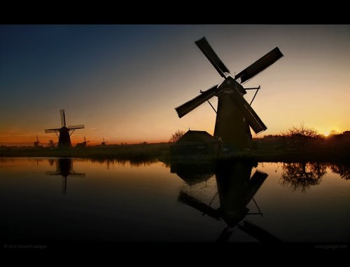 Windmill in Kinderdijk